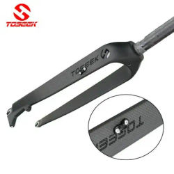TOSEEK Carbon Forks 26/27.5/29" Rigid Straight MTB Bicycle 1-1/8" Fork Colored Mountain Bike Brake Forks Superlight