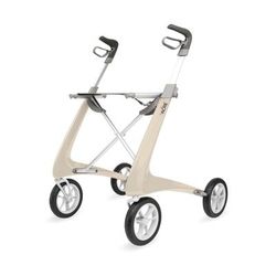 BYACRE Carbon Fiber Rollator with 18.5" W x 24" H Comfort Seat, White, 1 EA (BYA100LGW)