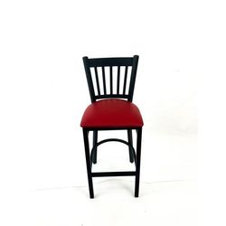 JMC Furniture Cobra Series Barstool, Supports Up to 300 lb, 28.5" Seat Height, Burgundy Seat, Black Back, Black Base (JMCCBBVSBUR)