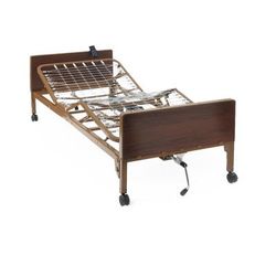 Medline Basic Homecare Semi-Electric Bed with 15"-20" Height Range, 1 EA (MDR107002E)