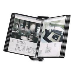 djois by Tarifold VEO Desktop Reference System, 10 Panels with Black Borders, Black Base (TFIV744127)