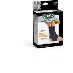 Curad Neoprene Open Heel Ankle Support, Seniors, Size S/M, 1 EA (CURSR27200MDH)