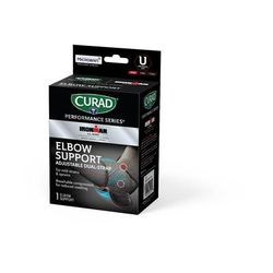 Curad Performance Series IRONMAN Dual-Strap Wraparound Elbow Support, Universal Size, 4/CS (CURIM17600)