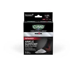 Curad Performance Series IRONMAN Infrared Elastic Ankle Support, Size L/XL, 1 EA (CURIM2611LXHH)