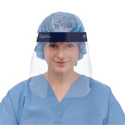 Medline Disposable Face Shield with Elastic Band, Extra Long, 9.5" Length, 1 EA (NONFS100H)