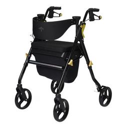 Medline Empower Rollator with 8" Wheels, Black, 1/CS (MDS86845BLKM)