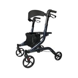 Medline European-Style Aluminum Rollator, Navy Blue, 1 EA (MDS86870ANB)
