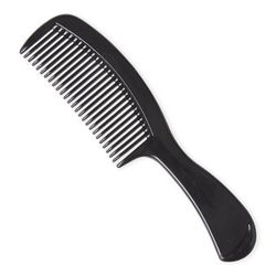 Medline Mini Comb with Handle, Black, 6.5", 144/CS (MDS137208)