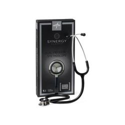 Medline Synergy Dual-Frequency Stethoscope, Black, 1 EA (MDS926501)