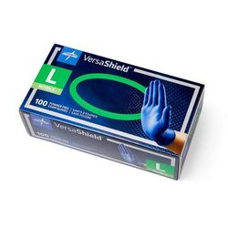 Medline VersaShield Textured Powder-Free Nitrile Exam Gloves, Size L, 1000/CS (VS311L)