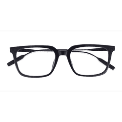 Male s rectangle Black Acetate,Metal Prescription eyeglasses - Eyebuydirect s Woods