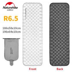 Naturehike R6.5 Inflatable Mat 10cm Thicken 20D Nylon TPU Ultralight Camping Tent Air Bed Warm Outdoor Hiking Sleeping Pad Bag