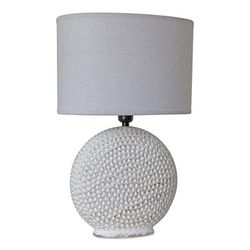 Table Lamp 26"H Ceramic by Melrose in White/grey