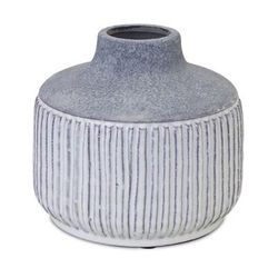 Vase 6.5"D x 6"H Terra Cotta by Melrose in Brown/beige/grey