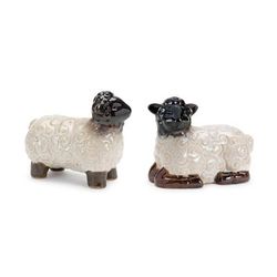Mini Sheep Figurine (Set of 6) by Melrose in White/brown
