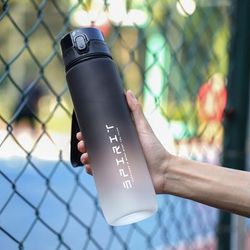 TEMU Gradient Sports Water Bottle - 26oz (750ml) Or 10.5oz (300ml) Portable, Leakproof & Dishwasher Safe For Outdoor Activities
