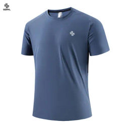 SBWL 2025 Summer men's new outdoor running fitness quick dry sports T-shirt high quality light casual short sleeve Gym Tops