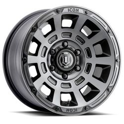 ICON Vehicle Dynamics Wheel Aluminum Black, Lifetime Limited Warranty - 2-year Poweder Coat Finish ICNWH2817856350SSBT