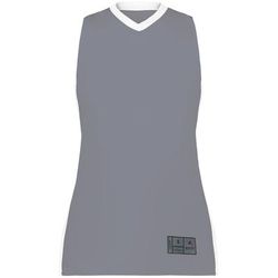 Augusta Sportswear 6888 Athletic Women's Match-Up Basketball Jersey T-Shirt in Graphite Grey size XS | Polyester