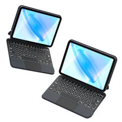 Magic Keyboard Case for iPad Mini 7(2024) & Mini 6 (2021) 8.3", Touchpad Keyboard with 7 Color Backlit, Type-C Rechargeable。