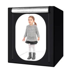 120*100*120cm Big Photo Studio Light Box Photography With 3 LED And Black, White, Blue Backdrops,Shooting Box Tent For Big Item