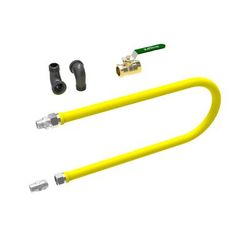 Krowne S5036K Royal Series 36" Stationary Gas Connector Kit w/ 1/2" Male/Male Couplings