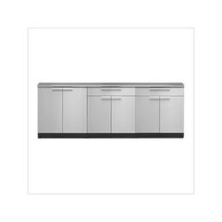 NewAge Outdoor Kitchens Stainless Steel 4-Piece Outdoor Kitchen Set with Countertops