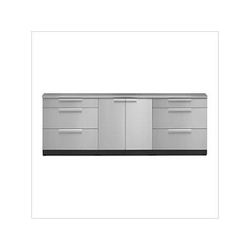 NewAge Outdoor Kitchens Stainless Steel 4-Piece Outdoor Kitchen Set with Countertops