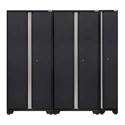 NewAge Garage Cabinets PRO Series Grey 2 x Multi-Use Lockers and 1 x Sports Locker Set