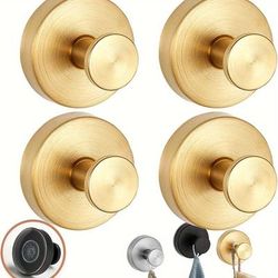 TEMU Upgrade Your 2024 Version With No-drill , Stainless Steel , Suitable For Showers, Bathrooms, Toilets, Kitchens, Windows, And Tiles (golden + Silvery, 4 Pieces).
