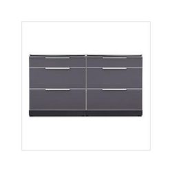 NewAge Outdoor Kitchens Aluminum Slate 2-Piece Outdoor Kitchen Set (No Countertop)