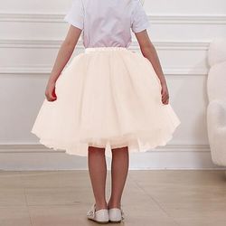 Gonna a cerchio Tutu Sottogonna Anni 1950 Retrò Vintage Bambini Ragazze Mascherata Abbigliamento da sera Cocktail party Tè Vestirsi