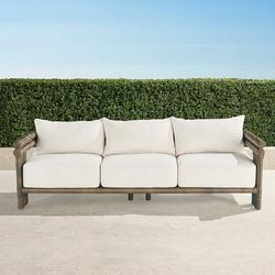 Carena Sofa with Cushions - Coral/Red - Frontgate
