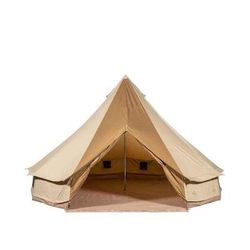 Teton Sierra 12 3-Person Canvas Tent - Khaki Tan/ Brown