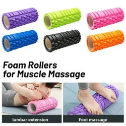 30cm Yoga Column Gym Fitness Pilates Foam Roller Back Muscle Massage Roller Yoga Brick Home Fitness Training Equipment