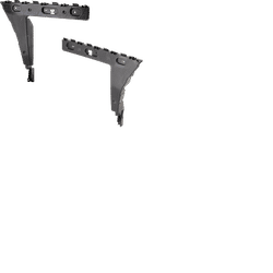 JC Whitney Bumper Bracket, Rear, Driver & Passenger Side, 1-year unlimited-mileage warranty SET-RF76260035