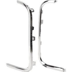 Replacement Bumper Trim Chrome, Front, Driver & Passenger Side, Outer, 1-year unlimited-mileage warranty SET-RJ01590035