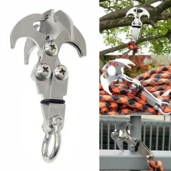 Stainless Steel Folding Grapple Multi-functional Climbing Claw Portable Outdoor Adventure and Hiking Emergency Tool