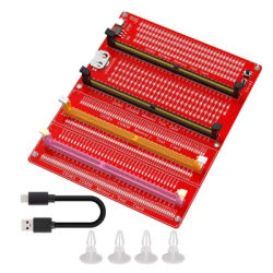 DDR3/4/5 RDIMM/UDIMM Memory Tester with LED USB C Power Supply