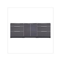 NewAge Outdoor Kitchens Aluminum Slate 3-Piece Outdoor Kitchen Set (No Countertop)