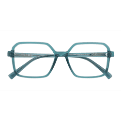 Unisex s square Green Plastic Prescription eyeglasses - Eyebuydirect s Surfer