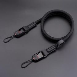 TEMU Polyamide Adjustable Camera Strap, Quick Release, Climbing Rope, With Neck Shoulder Crossbody Strap For Slr Dslr Digital Mirrorless Cameras, Compatible With Fuji, Red