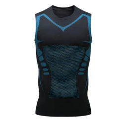 Core Shaping Compression Shirt High Elasticity Men's Sport Vest for Gym Running Basketball Slim Fit
