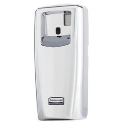 Rubbermaid 1793536 Microburst 9000 Aerosol Odor Control System w/ LCD Dispenser, Chrome, Silver