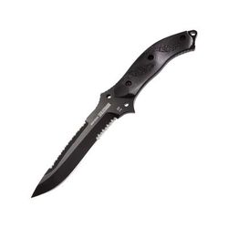 USED BlackHawk Nightedge Fixed Blade Knife 5.88in D2 Tool Steel Zytel w/ 3M Grip Tape Inserts Handle Black BH15NE10BK