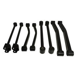 Crown Control Arm Black, Front & Rear, Driver Passenger Side, Upper Lower, 1 year or 12,000-mile limited warranty CAK16