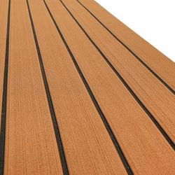 TEMU Customizable Eva Foam Deck Board With Stripe Pattern - Self-adhesive, Non-slip Dashboard Mat For Boats, Rvs, Yachts & Kayaks - Ideal For Day, Easter, Valentine's, Gifts, Marine Accessories