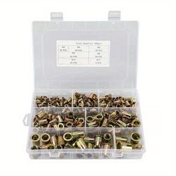 TEMU Mixed Blind Set Rivet Nuts Tool Threaded Nuts Anti-oxidation M3-m12