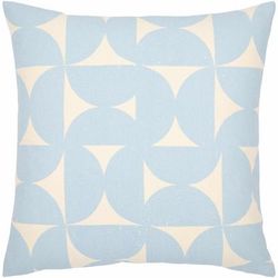 Otorohanga 13"L x 20"W Modern Pillow plush Cotton Light Blue/Oatmeal/Light Beige/Beige Lumbar Pillow - Boutique Rugs