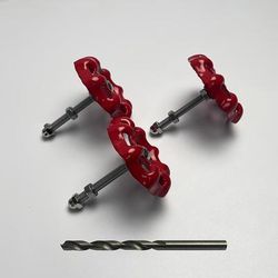 TEMU 3pcs Retro Drawer Pulls With Drill Bit, Unique Industrial Disc-shaped Cabinet Handles, Creative Knobs For Dresser & Cabinet Upgrade, Cabinet Knobs And Pulls